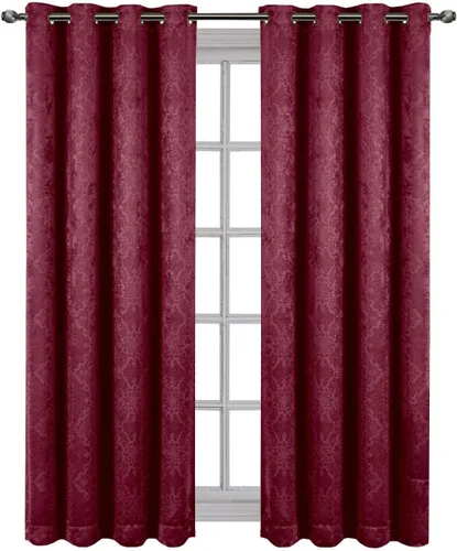 Vista 9 de Royal Hotel Bedding Bella - Paneles de cortina opacas con ojales, color beige, 2 paneles, 52 x 63 pulgadas cada uno