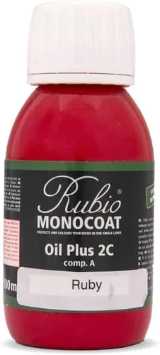 Vista 107 de Rubio Monocoat Muestra de Tinte y Acabado para Madera - Niebla 5% Aceite Plus Parte A Aceite de linaza para madera de secado rápido y ecológico