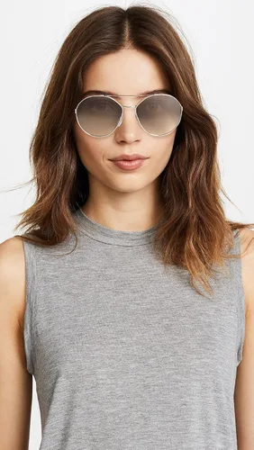 Vista 3 de Prada - Gafas de sol redondas para mujer, dorado