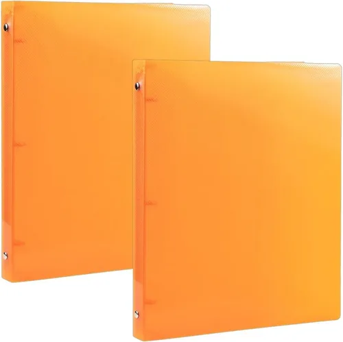 Vista 72 de JAM PAPER Carpeta de plástico de 1 pulgada, carpeta blanca de 3 anillas, se vende individualmente Blanco