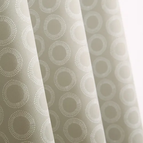 Vista 3 de Deconovo Cortinas opacas con bolsillo para barra, para Ktichen, 52 x 95 pulgadas, color beige