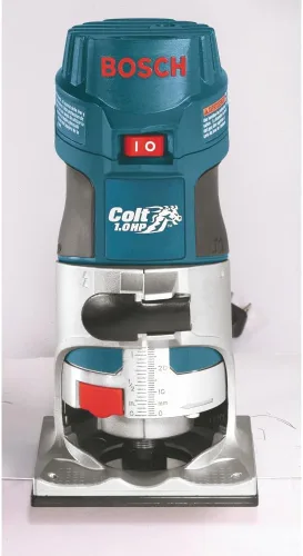Vista 7 de BOSCH PR20EVS Colt - Router de palma de velocidad variable de 1.0 HP - Motor de 5.6 amperios, arranque suave, circuito de respuesta constante