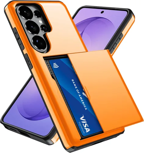 Vista 62 de Qinmay Funda compatible con iPhone 7 Plus/8 Plus con tarjetero, doble capa a prueba de golpes, funda protectora resistente con ranura oculta Negro