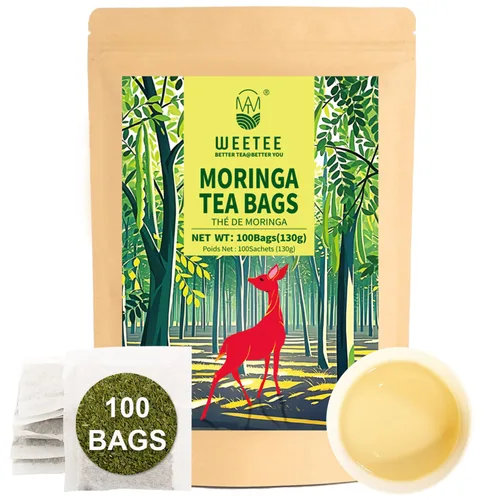Vista 38 de WT WEETEE Bolsas de té de hierbas de manzana y canela, 60 unidades, mezcla perfecta de canela dulce, hibisco agrio, sabor natural, sin cafeína