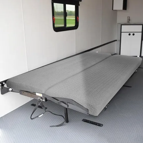Vista 6 de Fundas de sofá de autocaravana para sofá cama - Fundas elásticas de respaldo y asiento de 2 piezas para sofás cama plegables Jackknife (gris)