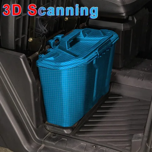 Vista 3 de Passenger+Center - Caja de almacenamiento para debajo del asiento compatible con accesorios Can-Am Defender