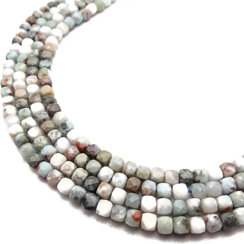 Vista 32 de JM Design Cuentas de 5/64 de pulgada 01 con forma de cubo liso multicolor para manualidades y fabricación de joyas (pulseras, collares, pendientes)