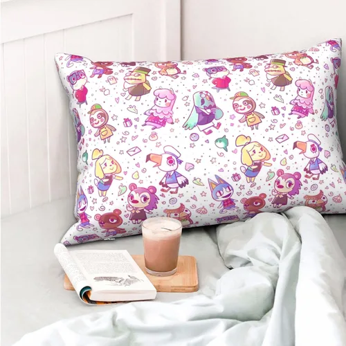 Vista 6 de Funda de almohada para cabello y piel, tamaño Queen (20 x 30 pulgadas), funda de almohada para decoración del hogar, microfibra cepillada suave