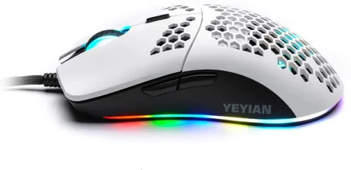 Vista 5 de Yeyian Gaming Mouse RGB Links 3000, blanco (YMG-24311)