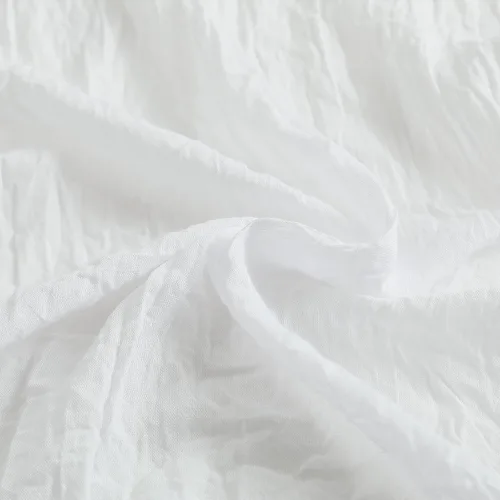 Vista 8 de Anpark Cortinas traslúcidas blancas elegantes de 96 pulgadas de largo para dormitorio, sala de estar, cortinas semitransparentes con textura