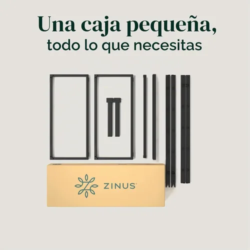 Vista 9 de Zinus Lorelei - Marco de cama de plataforma de metal de 14 pulgadas, soporte de listones de acero, no necesita somier, embalaje ecológico