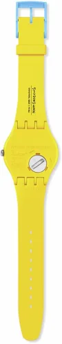 Vista 4 de Swatch Reloj casual de donas de los Simpsons Seconds of Sweetness, Amarillo, Los Simpson