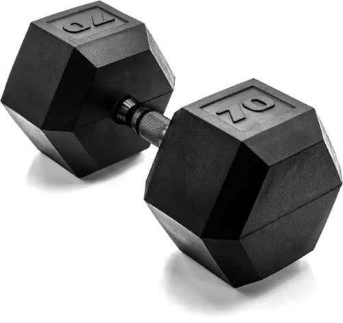 Vista 94 de CAP Barbell Peso de la mancuerna hexagonal recubierta, individual, 10-120 libras, múltiples opciones