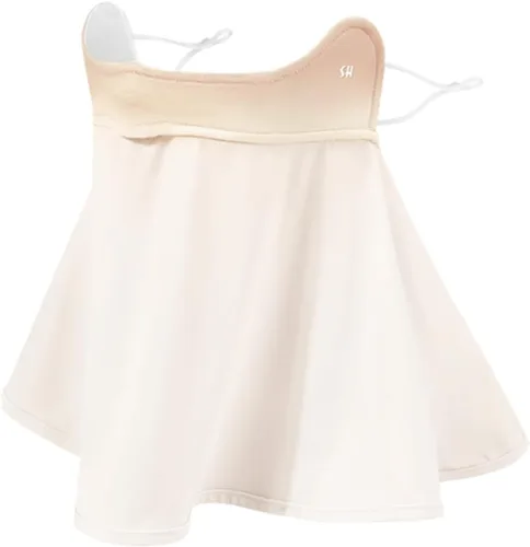 Vista 15 de WRELS UPF 50+ Unisex Cubrecara Transpirable y Refrescante con Protección UV para el Sol, con Elástico para las Orejas, Bufanda para el Cuello