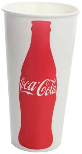 Vista 3 de Karat C-KCP16 - Vaso de papel frío (3.543 in de diámetro), estampado "Coca-Cola" (paquete de 1000)