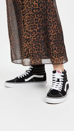 Vista 2 de Vans Sk8-Hi - Zapatillas de skate unisex de alta calidad, cómodas y duraderas en suela de goma gofrera Negro (negro/blanco)