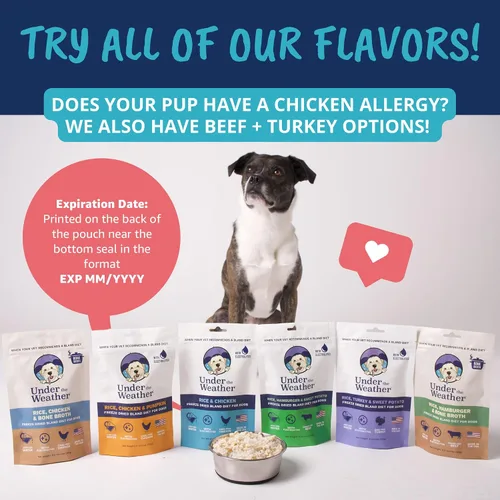 Vista 7 de Under the Weather Bland Diet para perros Fácil de digerir para perros enfermos Siempre esté listo Contiene electrolitos – Carnes naturales
