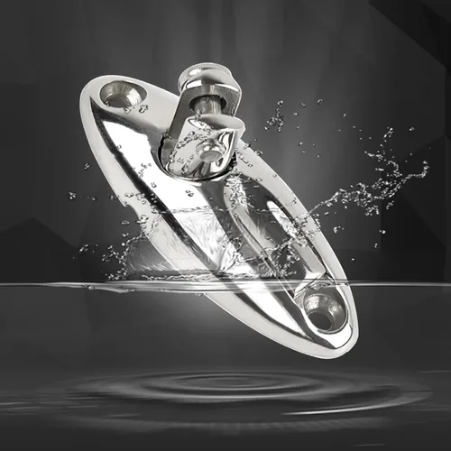 Vista 6 de Bimini top Deck Hinge 316 Stainless Steel Bimini Top Hardware Deck Side Mount Quick Release Fittings Marine Bimini Top Parts for Boats with Screws