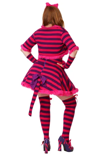 Vista 2 de Disfraz de gato sexy de Wonderland talla extra Multicolor