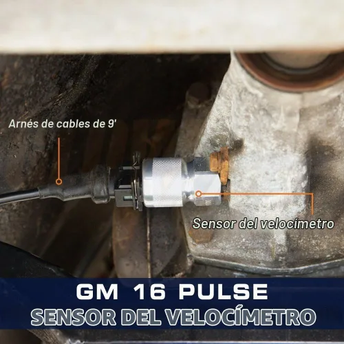 Vista 4 de Adaptador de Sensor de Velocímetro de 16 Pulsos GlowShift Compatible con Transmisiones GM y Mopar - Convierte la Señal Mecánica de Transmisión a