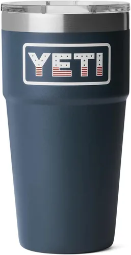 Vista 11 de YETI Rambler - Vaso apilable de 20 onzas, acero inoxidable, aislado al vacío con tapa MagSlider Verde mar
