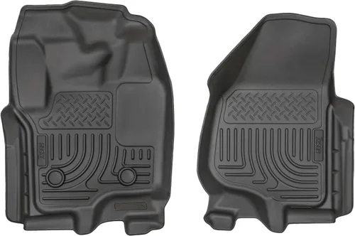 Vista 15 de Husky Liners Tapetes Weatherbeater Compatible con Ford F-250/F-350 doble cabina SOLO 2011-2016 Fila 2, 1 pieza, negro - 19701