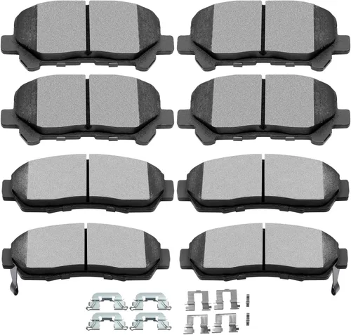 Vista 18 de Juego de pastillas de cerámica, D374 D621 D948 SCITOO 8 piezas de pastillas de freno delanteras y traseras para Honda Civic del Sol 1994-1997