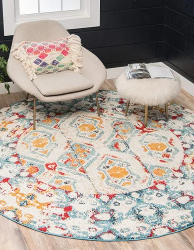 Vista 12 de Unique Loom - Alfombra estilo tradicional de Rosso Collection, Polipropileno, Gris Claro