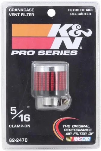 Vista 6 de K&N Filtro de aire de ventilación/respiradero: Alto rendimiento, Premium, lavable, Reemplazo del filtro del motor: Diámetro de la brida: 0.3125 in
