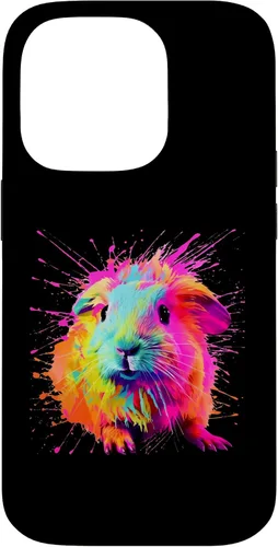 Vista 17 de Splash Paint Guinea Pig Furry Potato Lovers Case for iPhone 16