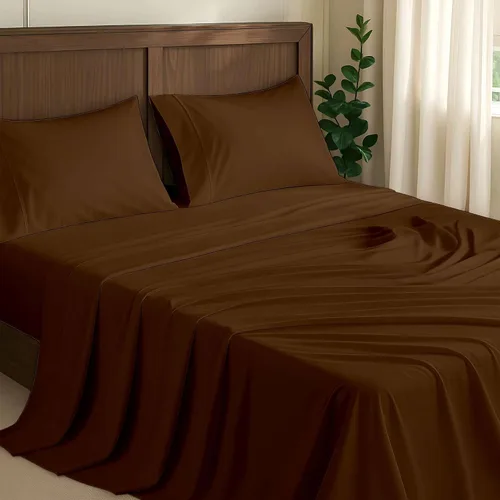 Vista 53 de NON Sticky cotton Juego de sábanas cortas de algodón egipcio de alta calidad para caravana, 4 piezas, bolsillo profundo de 12 pulgadas, suave, fácil
