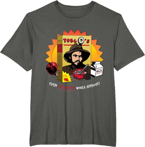 Vista 6 de Torgo Camiseta de película de culto de cereales, Negro, S