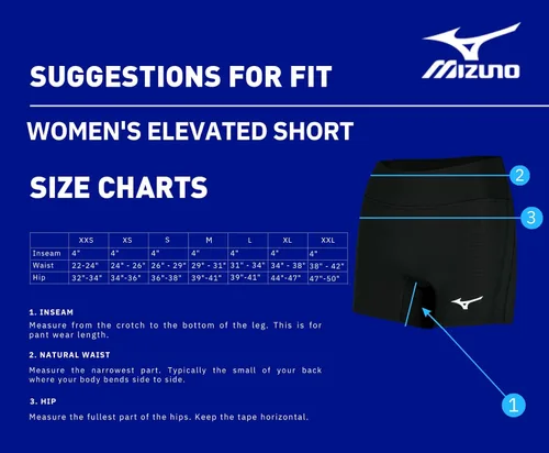 Vista 6 de Mizuno Pantalón corto de voleibol con entrepierna elevada de 4 pulgadas para mujer