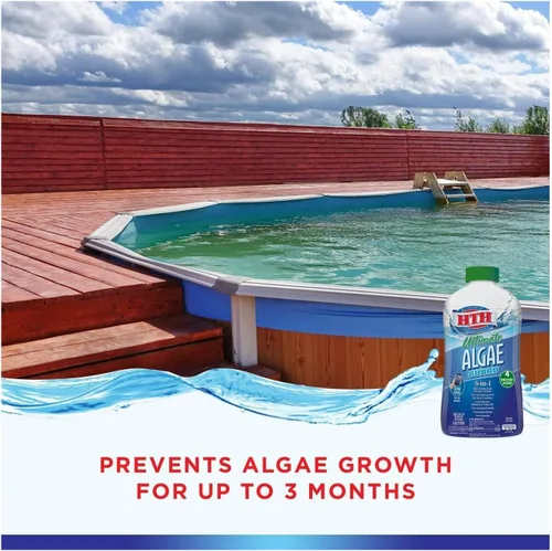 Vista 3 de HTH 67033 Ultimate Algae Guard - Limpiador de algicidas para piscina, 1 cuarto de galón