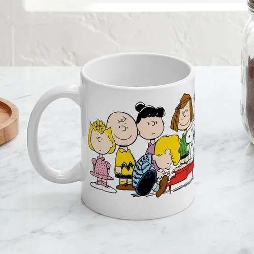 Vista 5 de CafePress Peanuts Gang Music Mugs Taza de café de cerámica de 11 oz (11.0 fl oz)