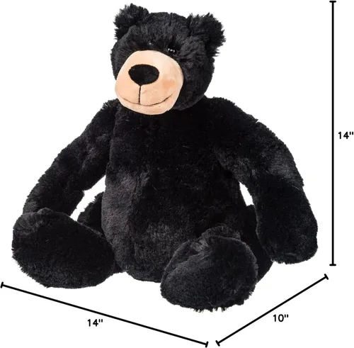 Vista 6 de Mary Meyer Oso de peluche de peluche suave, 14 pulgadas, oso negro