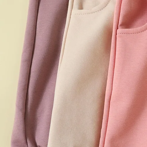 Vista 6 de Shejingb Paquete de 3 pantalones deportivos básicos lisos y suaves de algodón de color liso, pantalones de algodón para otoño e invierno