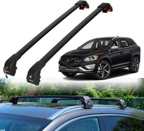 Vista 16 de ERKUL Barras transversales para techo de alta resistencia de 220 libras para Volvo XC40 2019-2026 Monturas metálicas sólidas Barras