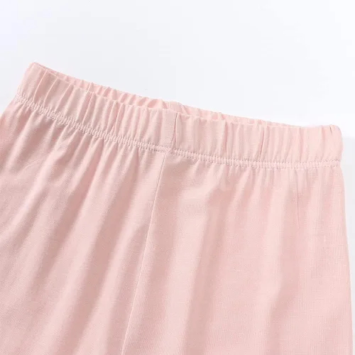 Vista 7 de Aablexema Pijama corto de verano para bebé, conjunto de pijamas de bambú para niños pequeños