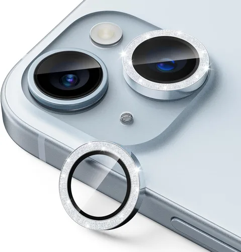 Vista 10 de UARMOR - Protector de lente de cámara compatible con iPhone 17, 16 y 16 Plus: vidrio templado 9H y cubierta de aluminio, transparente HD, kit