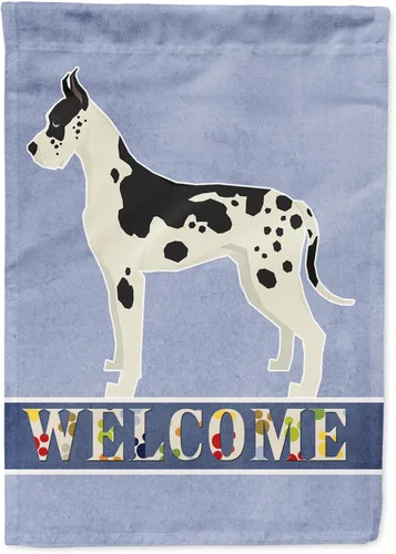 Vista 106 de Caroline's Treasures CK3704GF Bandera de jardín de bienvenida de Akita Shepherd Black and Tan - Bandera decorativa para patio exterior, patio
