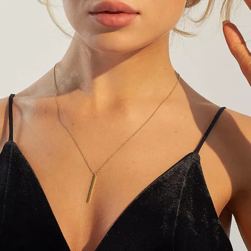 Vista 4 de Collares delicados para mujer, collares en capas, collar de gargantilla chapado en oro, joyería para mujer
