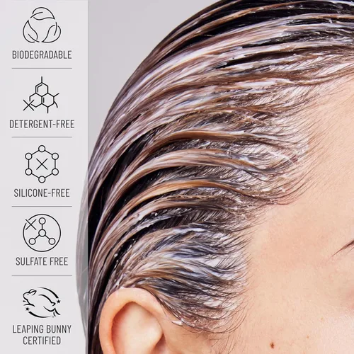 Vista 8 de Hairstory Nuevo método de lavado para todo tipo de cabello, original y prelavado con cepillo para el cuero cabelludo, enjuague purificante y crema