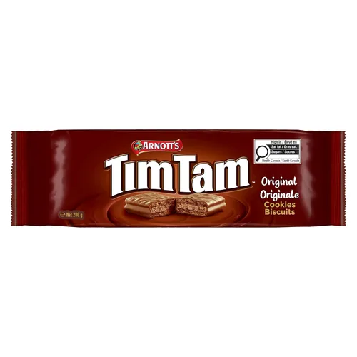 Vista 4 de Galletas de chocolate Arnott's Tim Tam, 200 gramos/7.05 onzas, Original