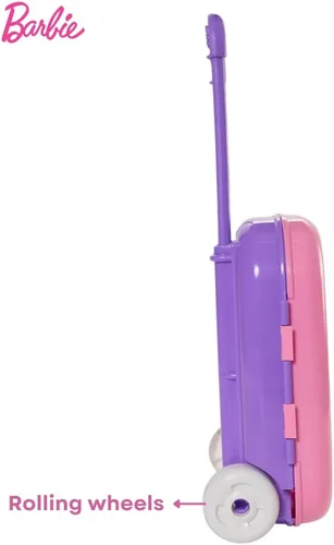 Vista 5 de Juego de Colorear y Enrollar de Barbie con Estuche de Transporte, Pegatinas y Suministros Artísticos