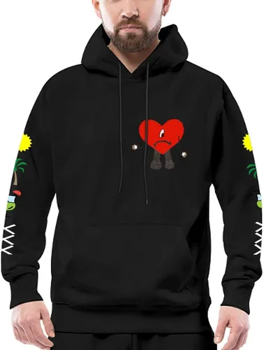 Vista 4 de WUFCIBV Sudaderas con capucha con estampado de música, sudaderas novedosas para hombres y mujeres con capucha casual