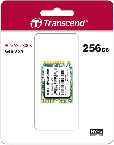 Vista 2 de Transcend MTE300S PCIe 2230 SSD de 256 GB, 2000 MB/s para Steam Deck, Surface Pro