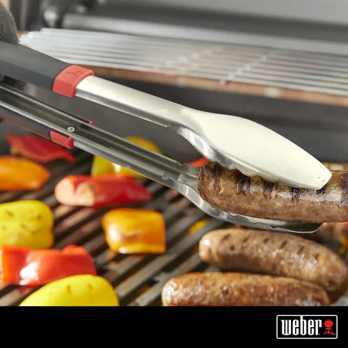 Vista 2 de Weber 6317 Pinzas para parrilla, negro/plata, 16.0 in*1.6 in*1.7 in