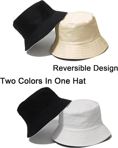 Vista 2 de NPJY Sombrero de pescador para mujeres y hombres de algodón para verano, playa, gorra de pesca
