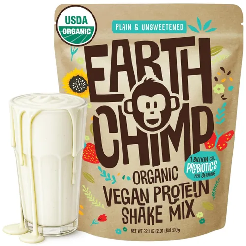 Vista 12 de EarthChimp Proteína Vegana Orgánica en Polvo - con Probióticos - Sin OMG, Sin Lácteos, Sin Suero, Proteína en Polvo a Base de Plantas para Mujeres